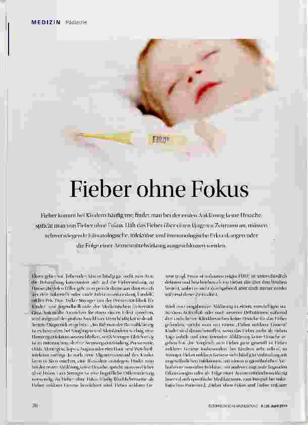 Vorschauseite 1: Fieber ohne Fokus