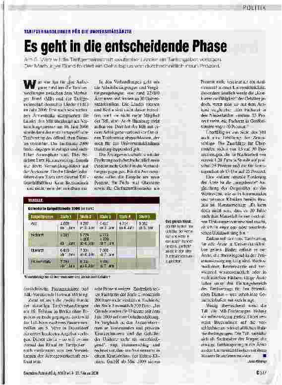 Vorschauseite 1: Es geht in die entscheidende Phase