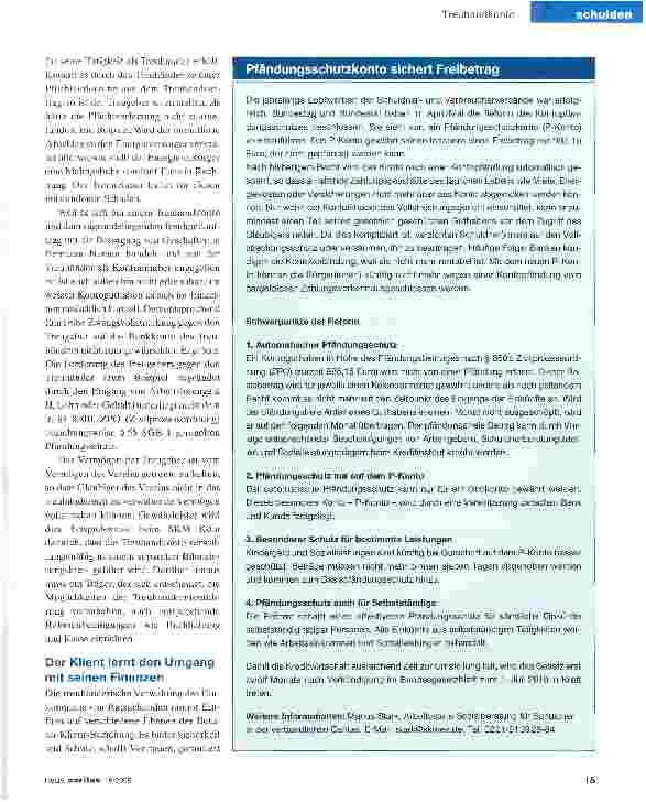 Vorschauseite 2: Das Treuhandkonto bietet Schutz und schafft Vertrauen