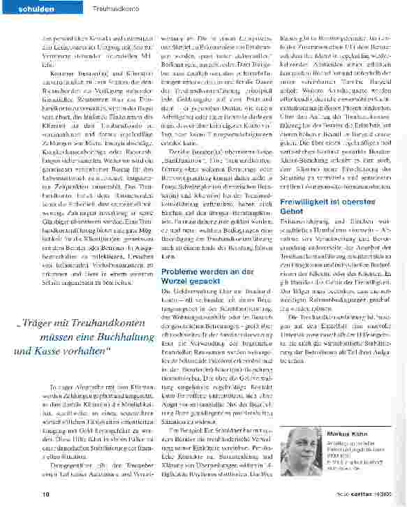 Vorschauseite 3: Das Treuhandkonto bietet Schutz und schafft Vertrauen