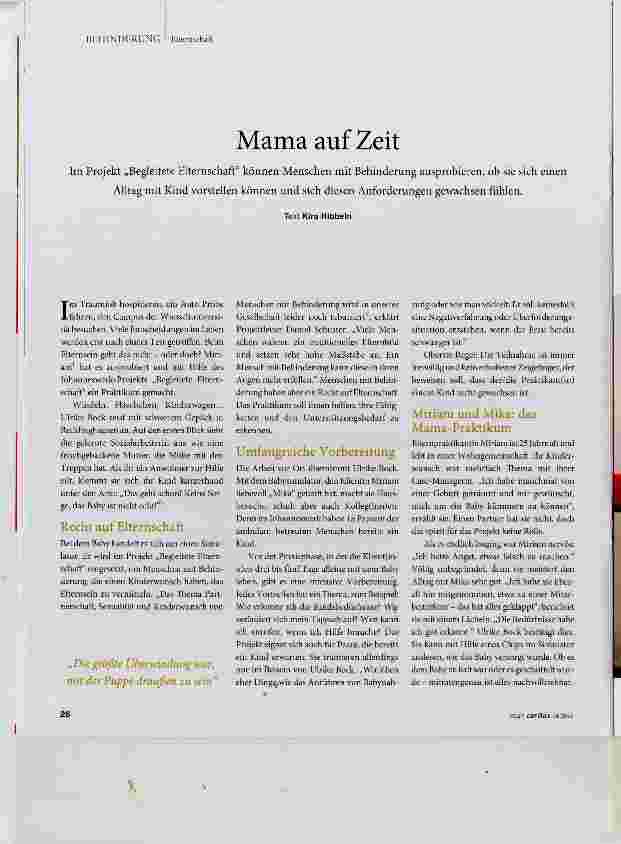 Vorschauseite 1: Mama auf Zeit