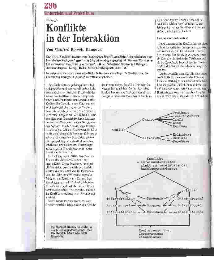 Vorschauseite 1: Konflikte in der Interaktion