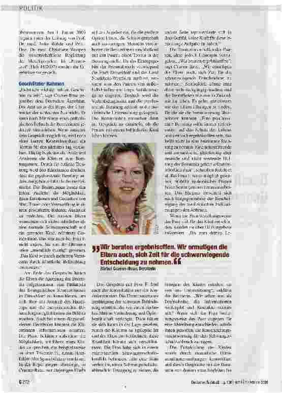 Vorschauseite 2: Damit die Angst nicht die Gedanken bestimmt