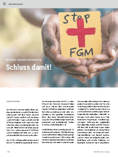 Vorschauseite 1: Weibliche Genitalverstümmelung Schluss damit!