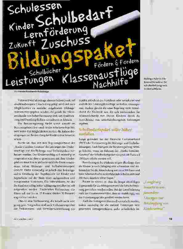 Vorschauseite 2: Kein Kind darf mehr arm aufwachsen