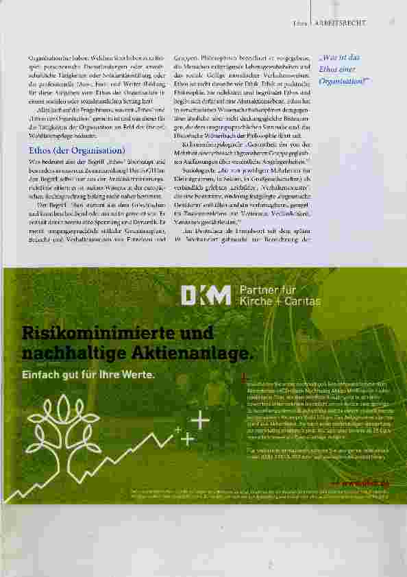 Vorschauseite 3: Zur Zukunft des kirchlichen Arbeitsrechts in Caritas und Diakonie