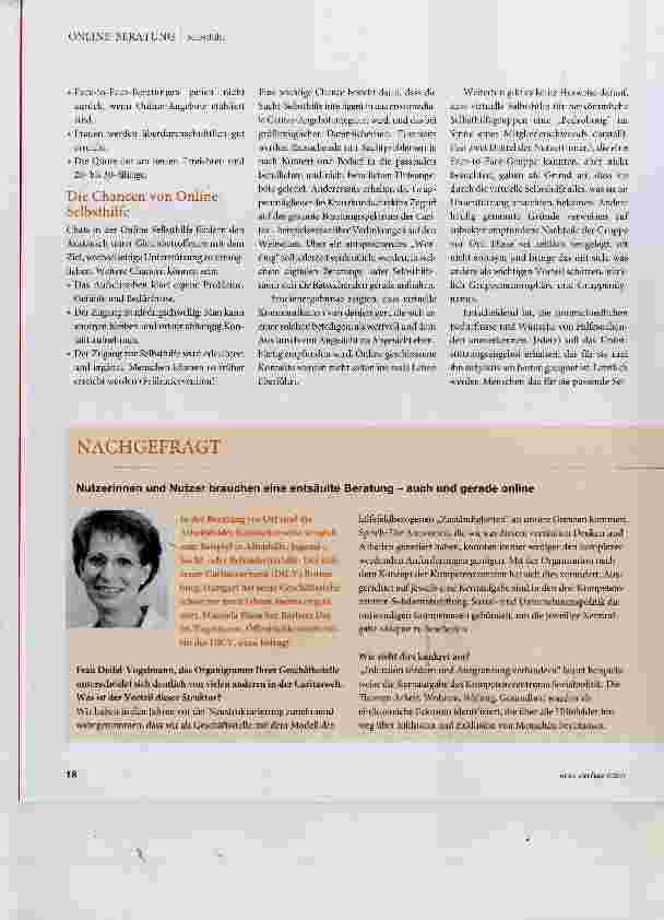 Vorschauseite 2: Sucht-Selbsthilfe goes online