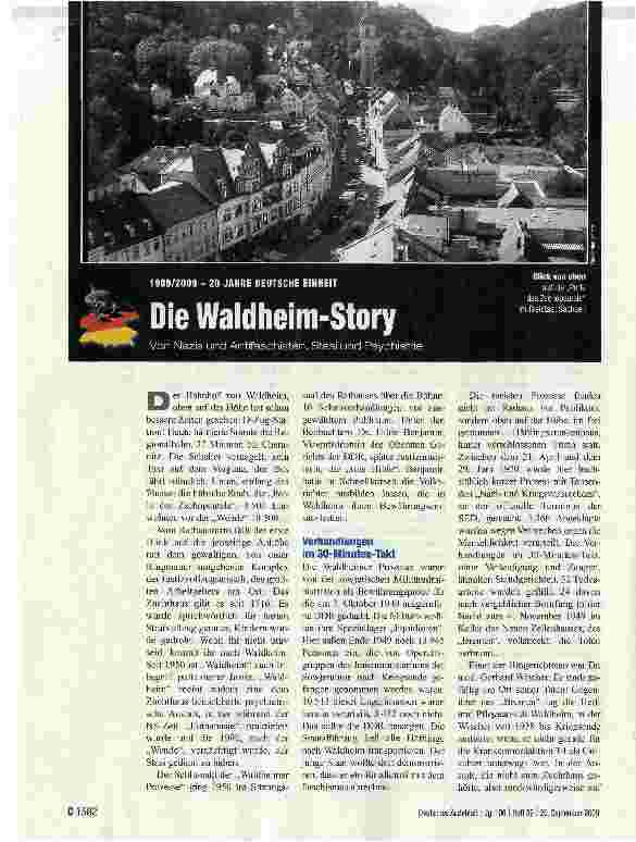 Vorschauseite 1: Die Waldheim-Story