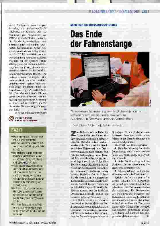 Vorschauseite 5: Die klinische Anwendung rückt näher