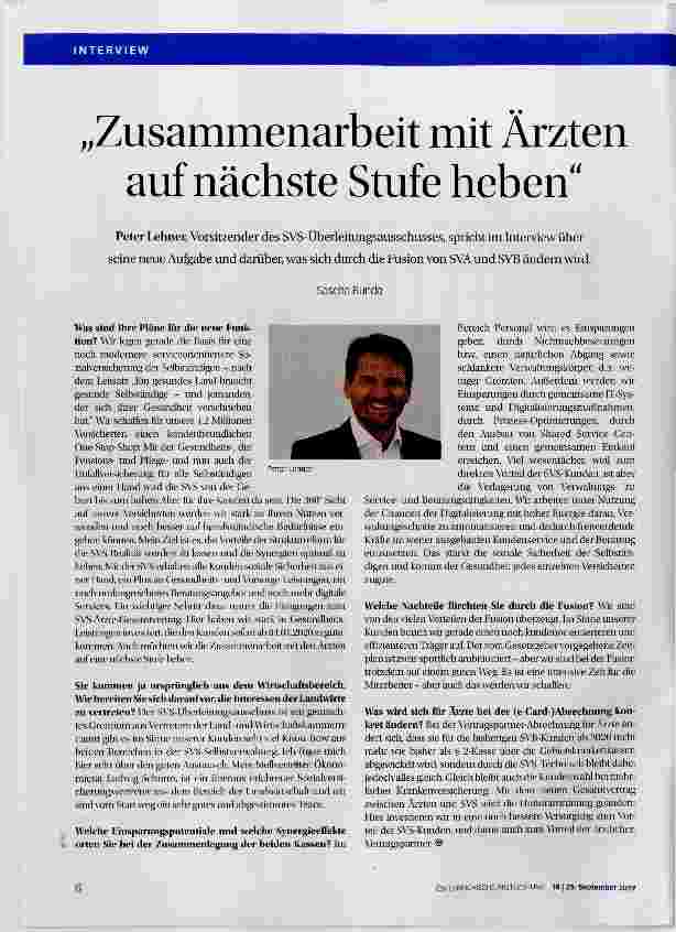 Vorschauseite 1: Zusammenarbeit mit Ärzten auf nächste Stufe heben
