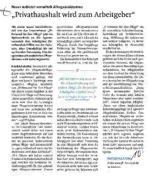 Vorschauseite 1: Privathaushalt wird zum Arbeitgeber
