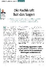 Vorschauseite 1: Die Fachkraft hat das Sagen.