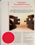 Vorschauseite 1: Partizipative Gesundheitsforschung: Die Expertise der Patientinnen und Patienten zählt!