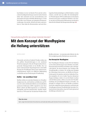 Vorschauseite 1: Mit dem Konzept der Wundhygiene die Heilung unterstützen