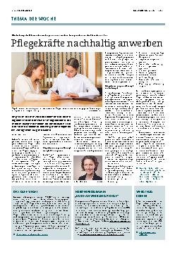 Vorschauseite 1: Pflegekräfte nachhaltig anwerben