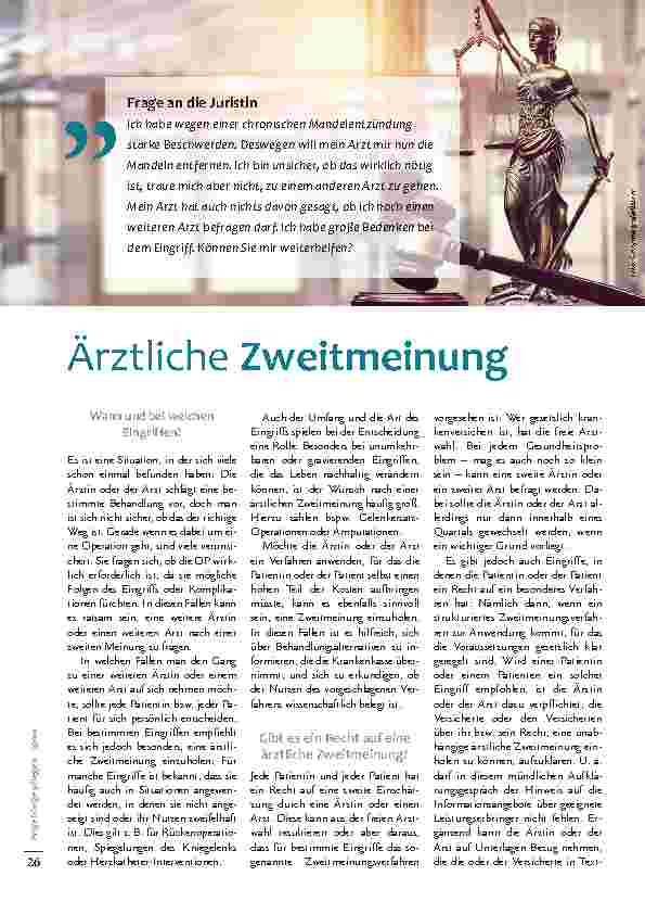 Vorschauseite 1: Ärztliche Zweitmeinung