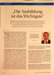 Vorschauseite 1: "Die Ausbildung ist das Wichtigste."
