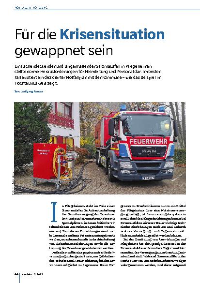 Vorschauseite 1: Für die Krisensituation gewappnet sein