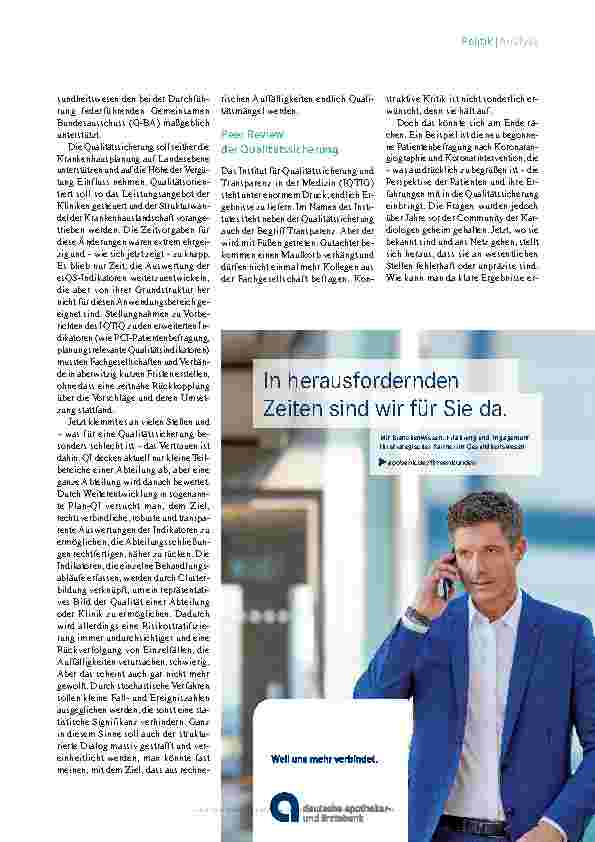 Vorschauseite 2: Stationäre Qualitätssicherung: Messen wir richtig?