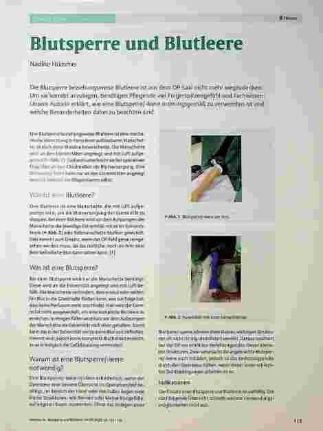 Vorschauseite 1: Blutsperre und Blutleere