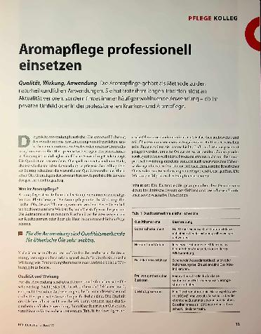 Vorschauseite 1: Aromapflege professionell einsetzen