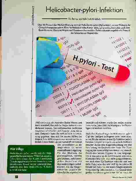 Vorschauseite 1: Helicobacter-pylori-Infektion