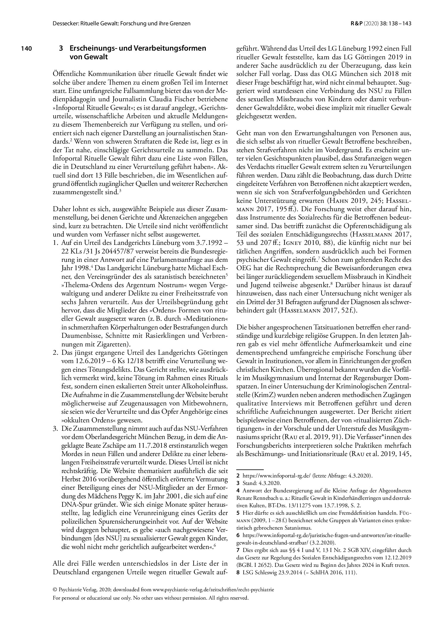 Vorschauseite 3: Rituelle Gewalt: Forschung und ihre Grenzen