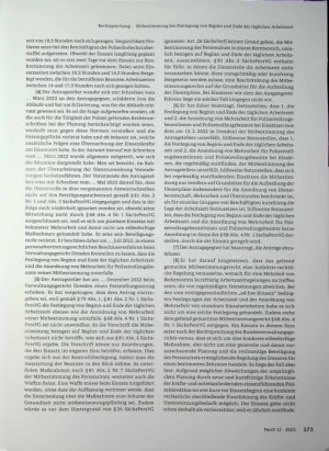 Vorschauseite 2: Mitbestimmung bei Festlegung von Beginn und Ende der täglichen Arbeitszeit