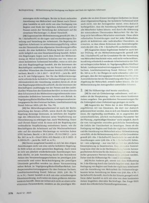 Vorschauseite 5: Mitbestimmung bei Festlegung von Beginn und Ende der täglichen Arbeitszeit