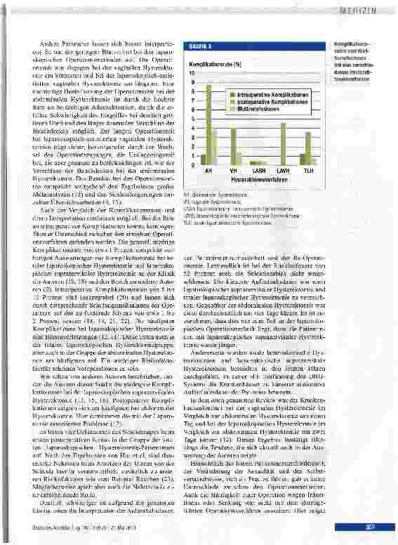 Vorschauseite 5: Hysterektomie - ein Vergleich verschiedener Operationsverfahren