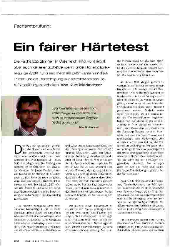 Vorschauseite 1: Ein fairer Härtetest