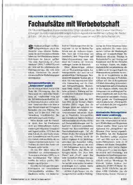 Vorschauseite 1: Fachaufsätze mit Werbebotschaft