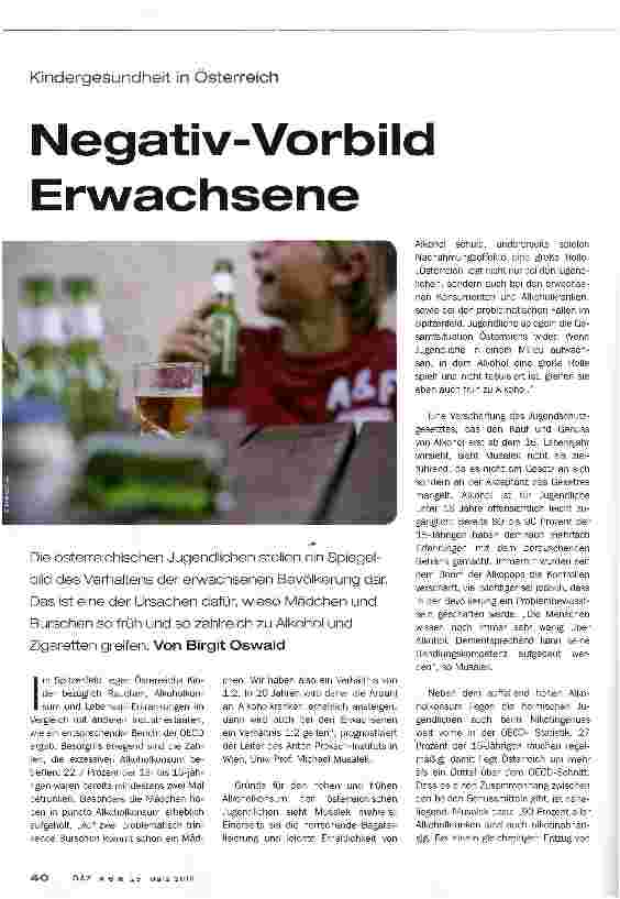 Vorschauseite 1: Negativ-Vorbild Erwachsene