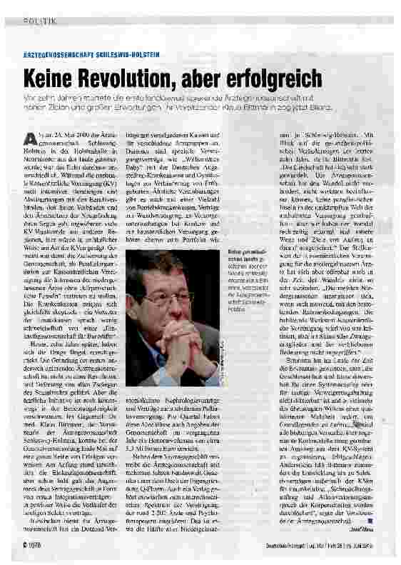 Vorschauseite 1: Keine Revolution, aber erfolgreich