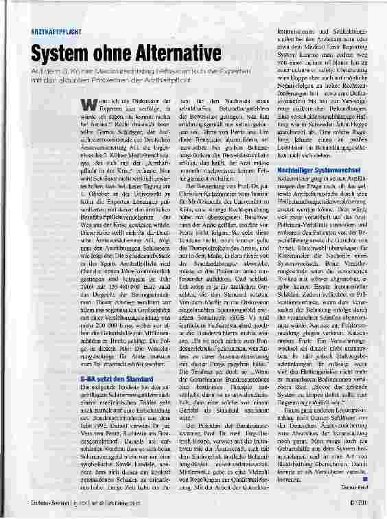 Vorschauseite 1: System ohne Alternative