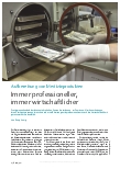 Vorschauseite 1: Aufbereitung von Medizinprodukten immer professioneller, immer wirtschaftlicher.