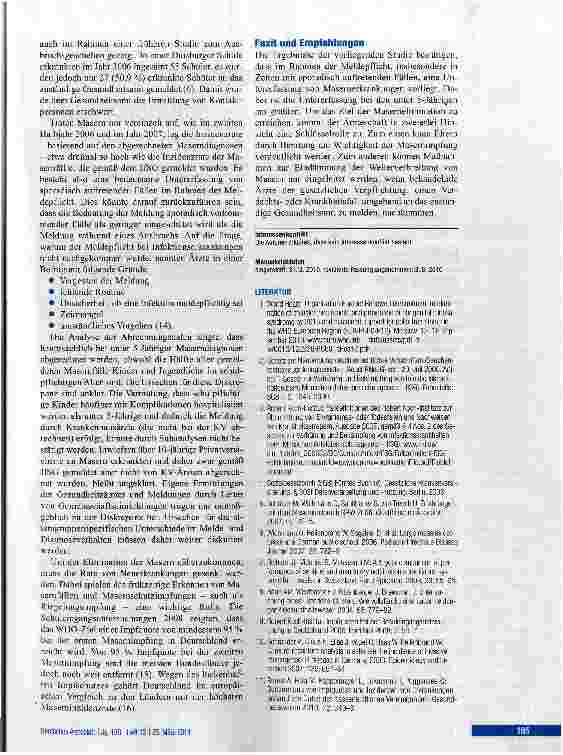 Vorschauseite 5: Untererfassung von Masern