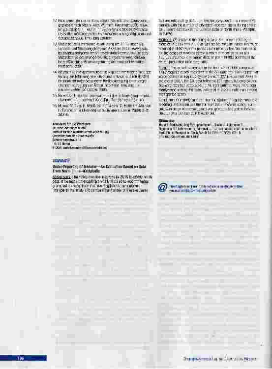 Vorschauseite 6: Untererfassung von Masern