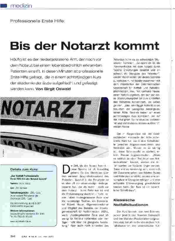 Vorschauseite 1: Bis der Notarzt kommt