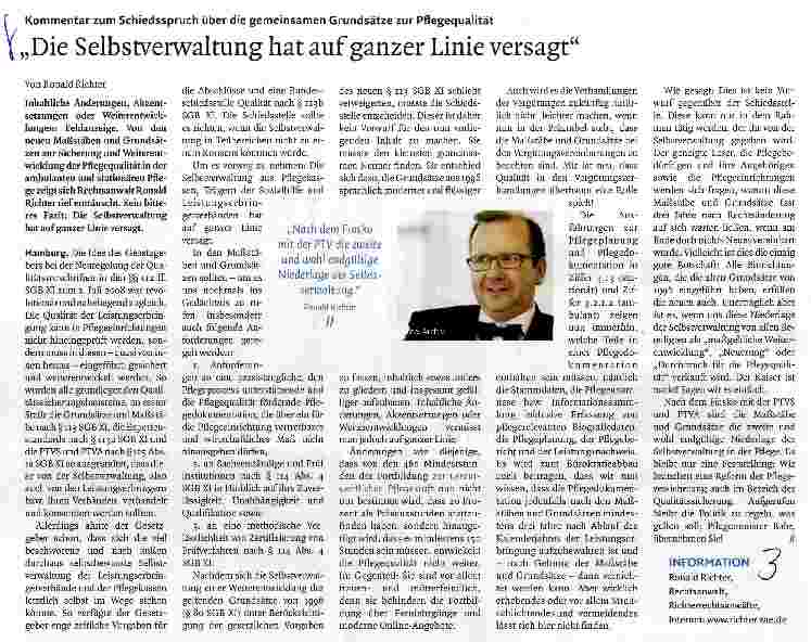 Vorschauseite 1: „Die Selbstverwaltung hat auf ganzer Linie versagt