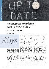 Vorschauseite 1: Ambulantes Operieren nach § 115b SGB V - Aktuelle Entwicklungen