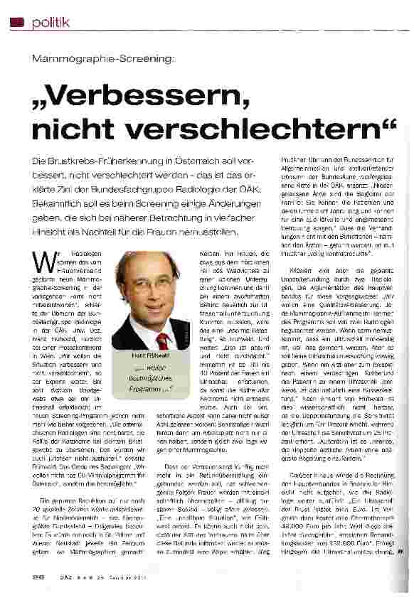 Vorschauseite 1: „Verbessern, nicht verschlechtern