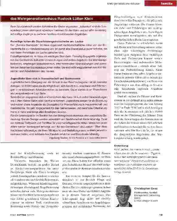 Vorschauseite 4: Ein Ort, wo Alt und Jung zusammenkommen