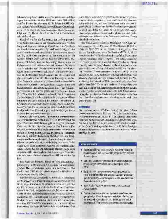 Vorschauseite 6: Hysterektomien in Deutschland