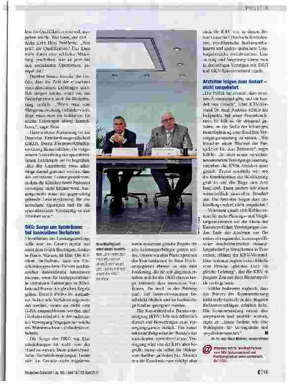 Vorschauseite 3: Versorgungsgesetz: Einigkeit war gestern