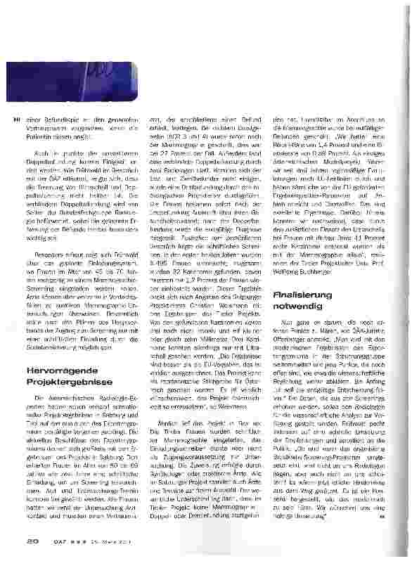 Vorschauseite 2: Rasche Umsetzung gefordert