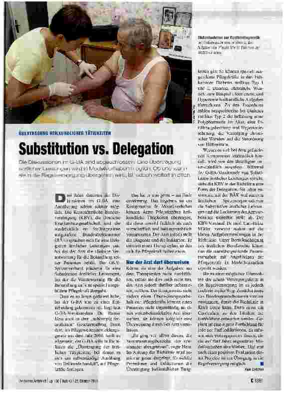 Vorschauseite 1: Substitution vs. Delegation