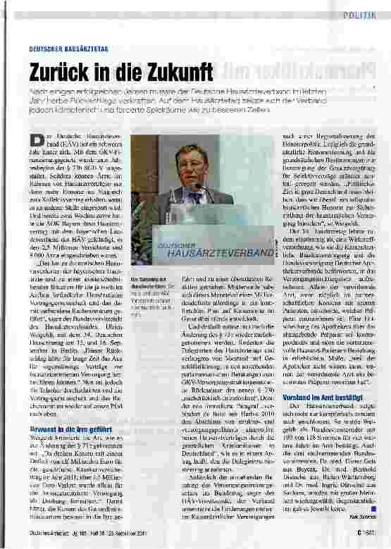Vorschauseite 1: Zurück in die Zukunft