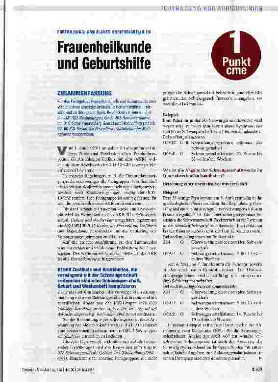 Vorschauseite 1: Frauenheilkunde und Geburtshilfe