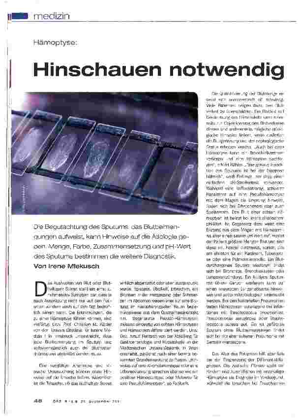 Vorschauseite 1: Hinschauen notwendig